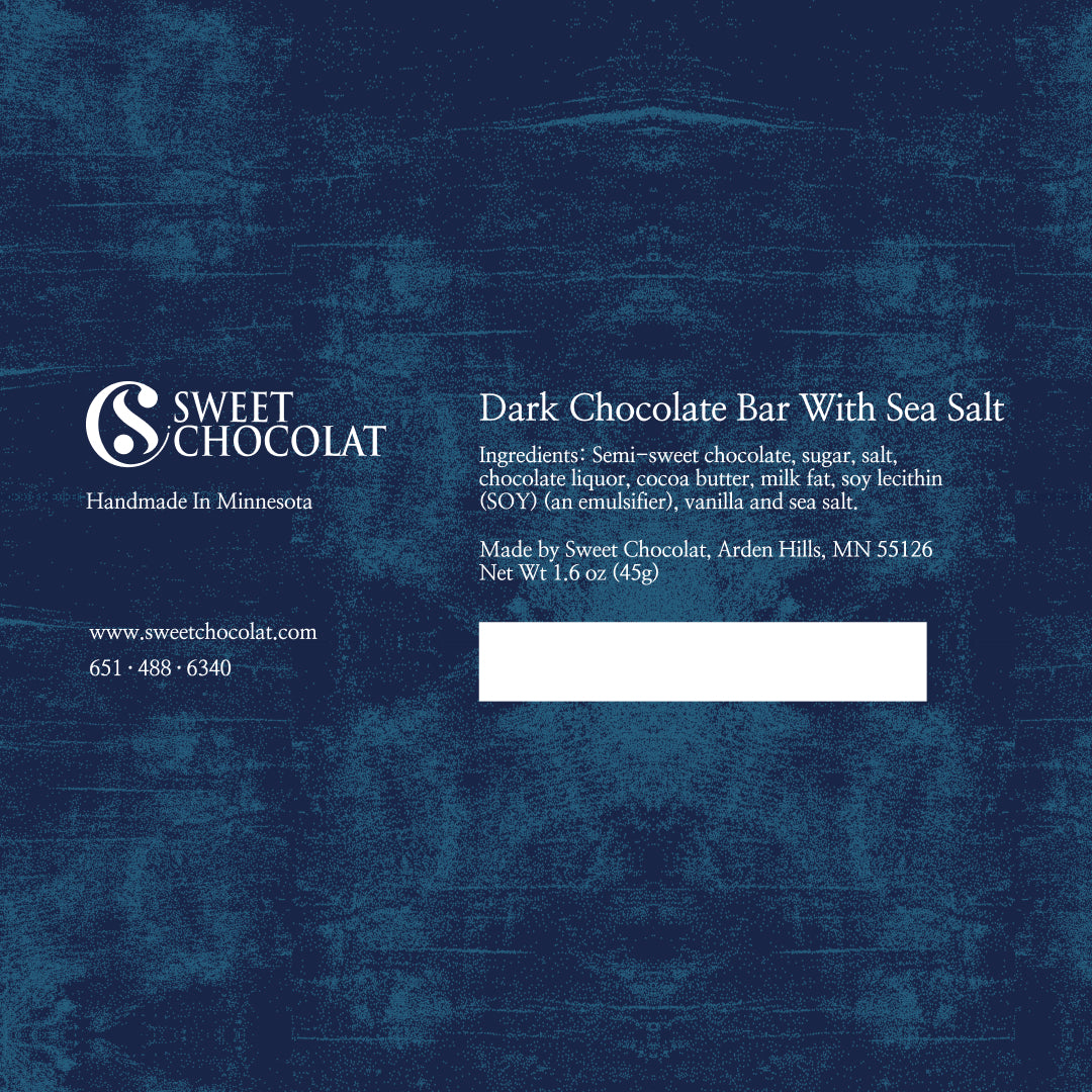 Dark Chocolate bar With Sea Salt